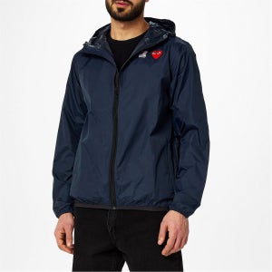 꼼데가르송 x 풀 집업 자켓 X KWay Full Zip Jacket 607234 Navy