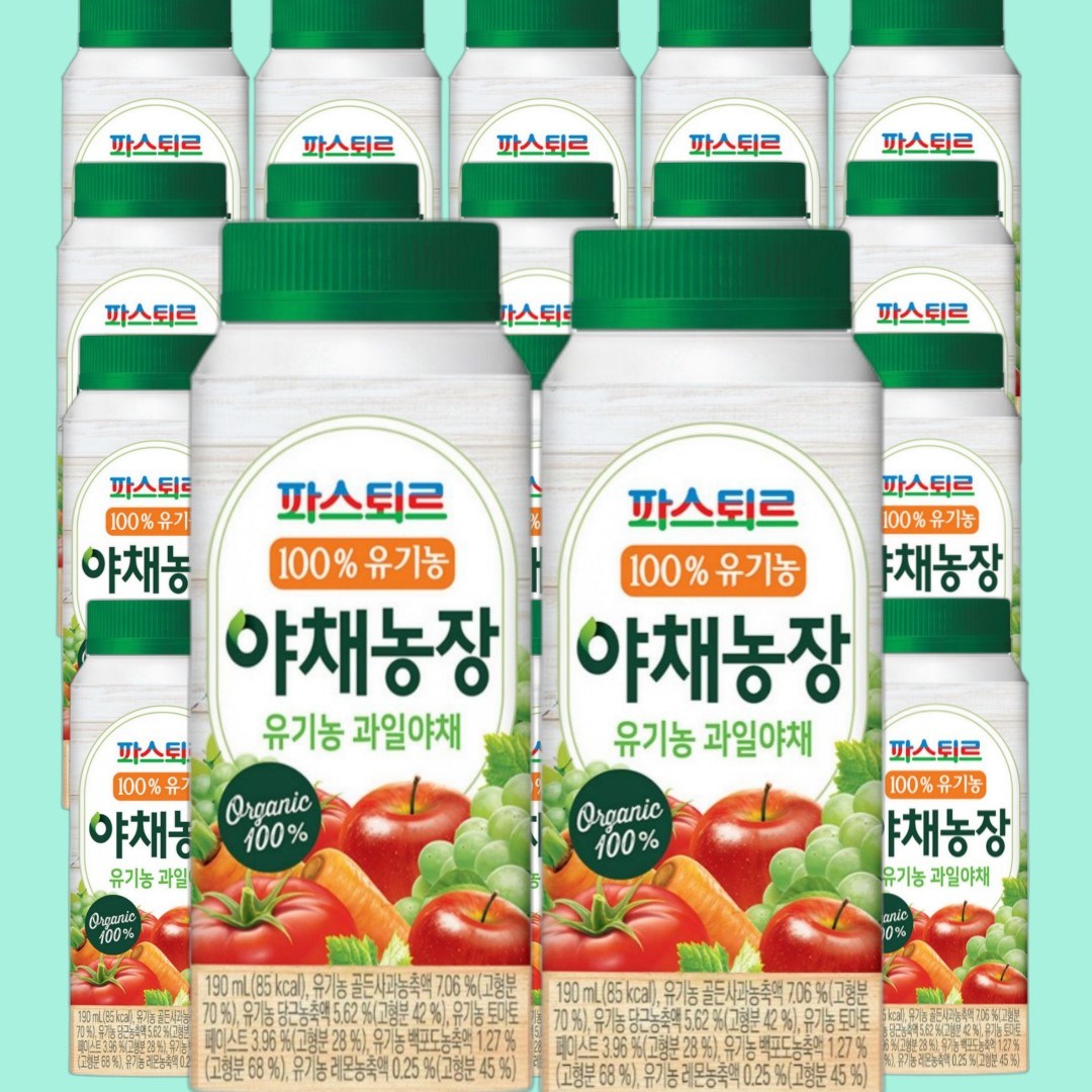 파스퇴르 100%유기농 야채농장 야채주스
