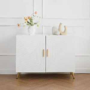 미드센추리 모던 다용도 2단 선반 수납 원목 템바보드 수납장 화이트