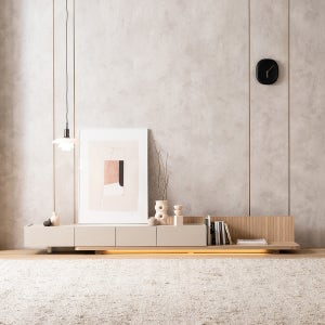 [아울렛] 한정수량★디바인 2200 확장선반 조명형 거실장