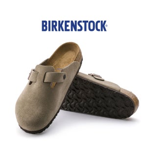 버켄스탁 Birkenstock 보스턴 SFB 소프트 풋베드 스웨이드 타우페 토프 레귤러