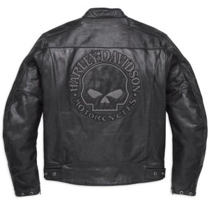 남성 HARLEY-DAVIDSON 반사 해골 블랙 모터바이크 재킷  남성용 오토바이 라이딩 의류  프리미엄 버팔로 가죽  라이더를 위한 선물