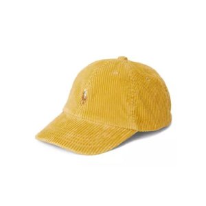 폴로랄프로렌 폴로 보이즈 코듀로이 볼 캡 모자 Sft Yellow 323884219 002