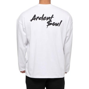 아던트, 그래피티 세미 오버핏 긴팔티(화이트)