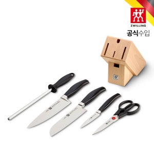 [롯데백화점] 즈윌링 파이프스타 6종 주방칼 블록 세트 (HK30147-004) LE1215410077