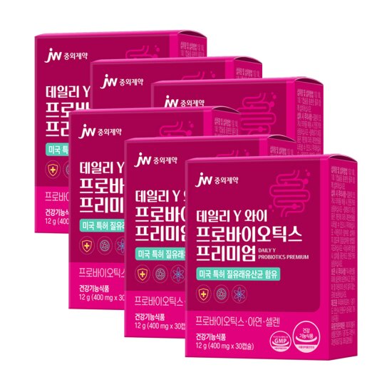 JW<b>중외제약</b> 프로바이오틱스 프리미엄 <b>질</b> 유래 유산균 6개월