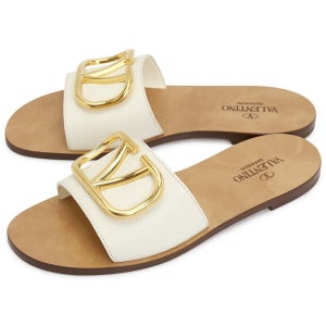 발렌티노 여성 아이보리 V로고 슬리퍼 S0M21HWS 098 V 로고 47673056