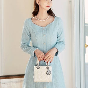 엘사 다이아넥 트윙클 트위드 원피스