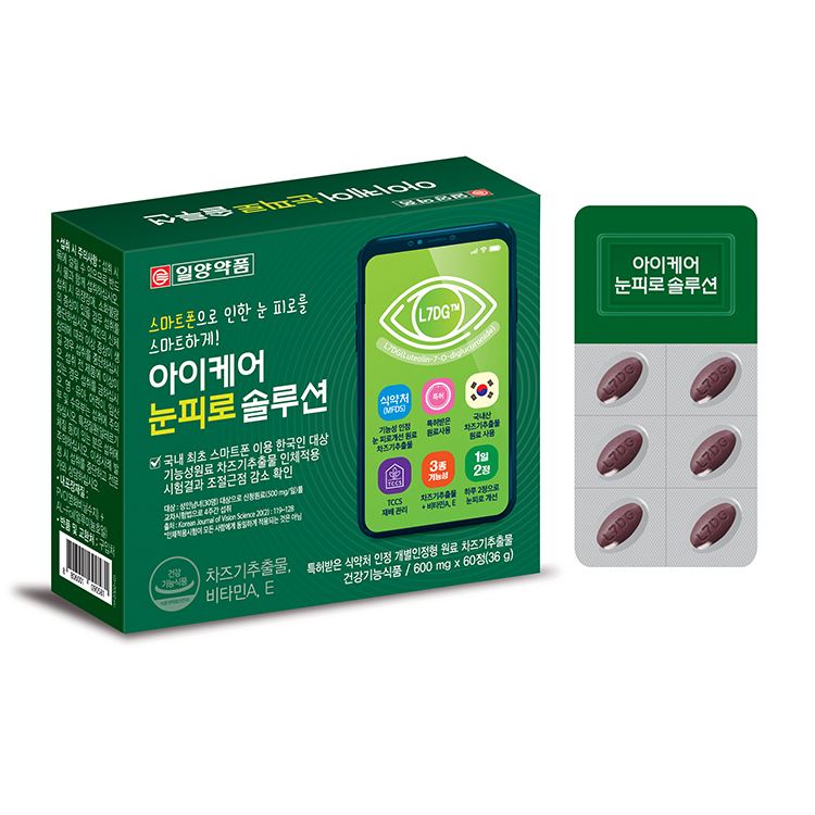 일양약품 <b>아이</b>케어 눈피로 <b>솔루션</b> 600mg x 60캡슐