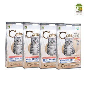 캐츠랑 전연령용 20kg (5kg 4개) /비타플러스 /25년12월제조