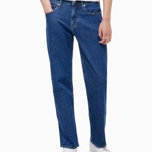 Calvin Klein Jeans 남성 90s 스트레이트핏 다크 블루 데님 J322651
