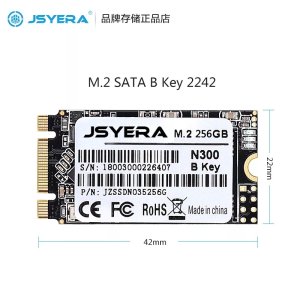 JSYERA M.2 SSD 2242  256GB HDD  22x42mm  NGFF B 키  M2 SATA 솔리드 스테이트 하드 디스크 및 디스크