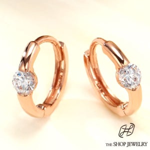 14k18k 원터치 포인트 금 귀걸이 TH 0203