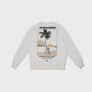 [배러댄서프] RETRO PARADISE SWEAT SHIRT - GREY AB23FW008GRE
