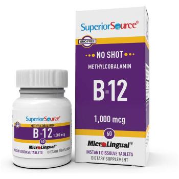 <b>슈페리어소스 비타민</b> B12 1000 mcg 60 타블렛