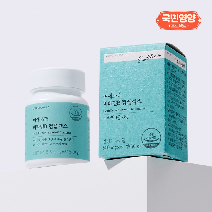[국민영양] 여에스더 고함량 비타민B 컴플렉스 6박스 6개월분