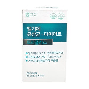 애플트리김약사네 애플트리김약사네 벨기에 유산균 다이어트 트리플러스 5.5g x 15포 x 1박스 /An