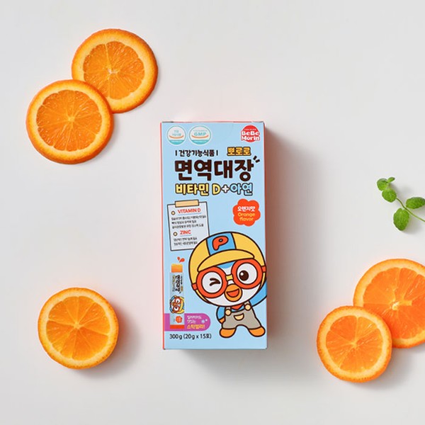 [<b>태양생활건강</b>] 뽀로로 <b>면역</b>대장 비타민D+아연 15포