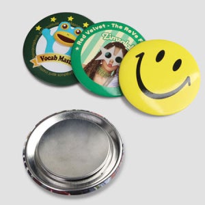판촉물뱃지 자석버튼 44mm/58mm/75mm 로고각인