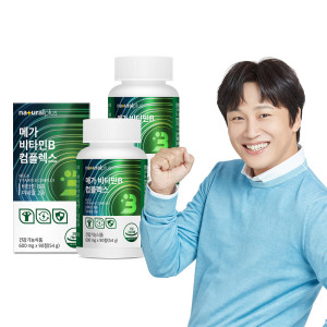 내츄럴플러스 내츄럴플러스 메가 <b>비타민</b>B 컴플렉스 90캡슐 2박스 6개월분 / 고함량 <b>비타민</b> 비오틴 판토텐산