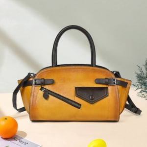 빈티지 포켓 장식 토트백