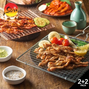 유가네 [특가할인]유가네 반반닭목살(소금구이 300g 2팩+양념구이 300g 2팩)