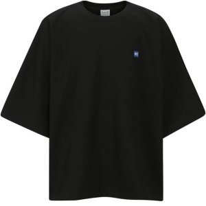 [매버릭] 23FW 남녀공용 블루칩 오프 오버핏 7부 티셔츠 블랙
