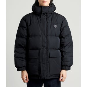 메종키츠네 추가생산 HOODED PUFFER IN NYLON WITH BOLD FOX HEAD PATCH (LM02204WQ4016-P199) (후디드 푸퍼 인 나일론 위드 볼드 