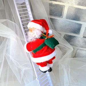 사다리 타는 산타 인형 / 움직이는 산타 인형 크리스마스 장식 소품