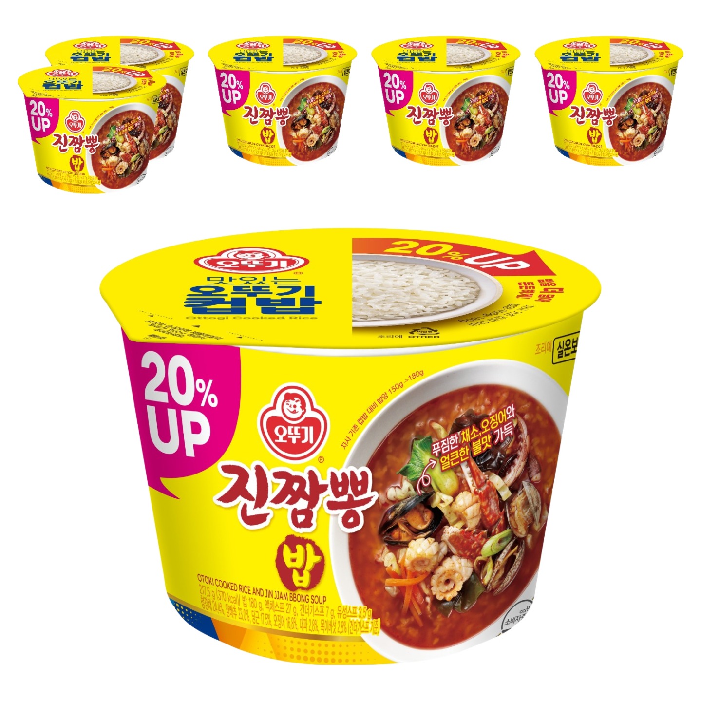 오뚜기 컵밥 진짬뽕밥  217.5g  6개