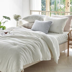 하늘 겨울이불 12mm 밍크라셀 프리미엄극세사 차렵이불, 더퍼 sleep&deco;