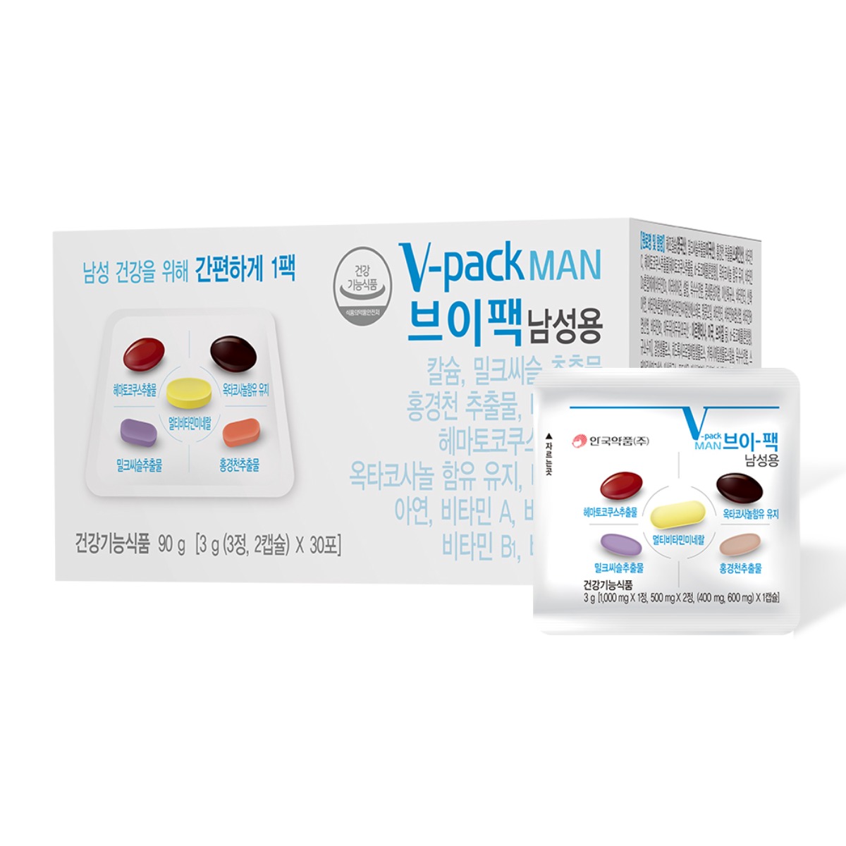 브이팩 남성용 멀티<b>비타민</b>  90g  1개