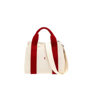[조셉앤스테이시] Stacey Daytrip Tote Canvas S Ivory_Red D5QZXX00129