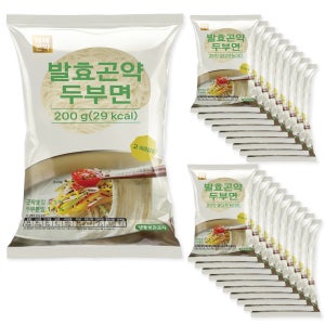 100g당 14.5kcal 빼빼곤약 발효곤약두부면 200g x 20팩  20개