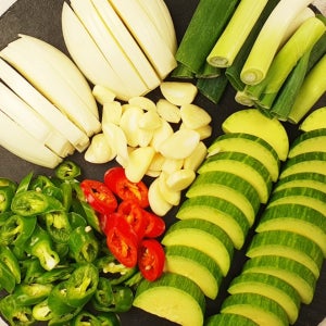 간편하게 쏙 찌개용 애호박 채소 모둠 500g