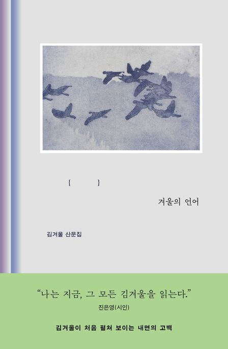 겨울의 언어 : 김겨울 산문집 표지