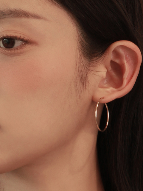 [레스이즈모어] 14K Goldfilled Hoop Earring _ 2 SIZE