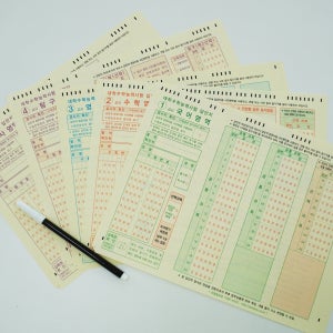 갓샵 수능 모의고사 OMR 카드 답안지 5과목 [연습용 오엠알 국어 수학 영어 사탐 모의평가 오지선다 5지선다]