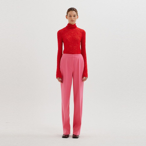 [잉크] TEXT Straight Pants - Pink