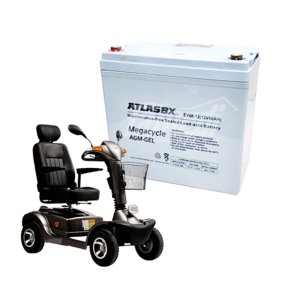 아트라스비엑스 EV68-12 (12V-68AH) 배터리 1개 / 전동휠체어, 전기스쿠터, 청소차, 딥사이클