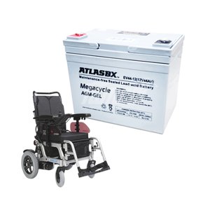 화메디 아트라스비엑스 EV44-12 (12V-44AH) 배터리 1개 / 전동휠체어, 전기스쿠터, 딥사이클