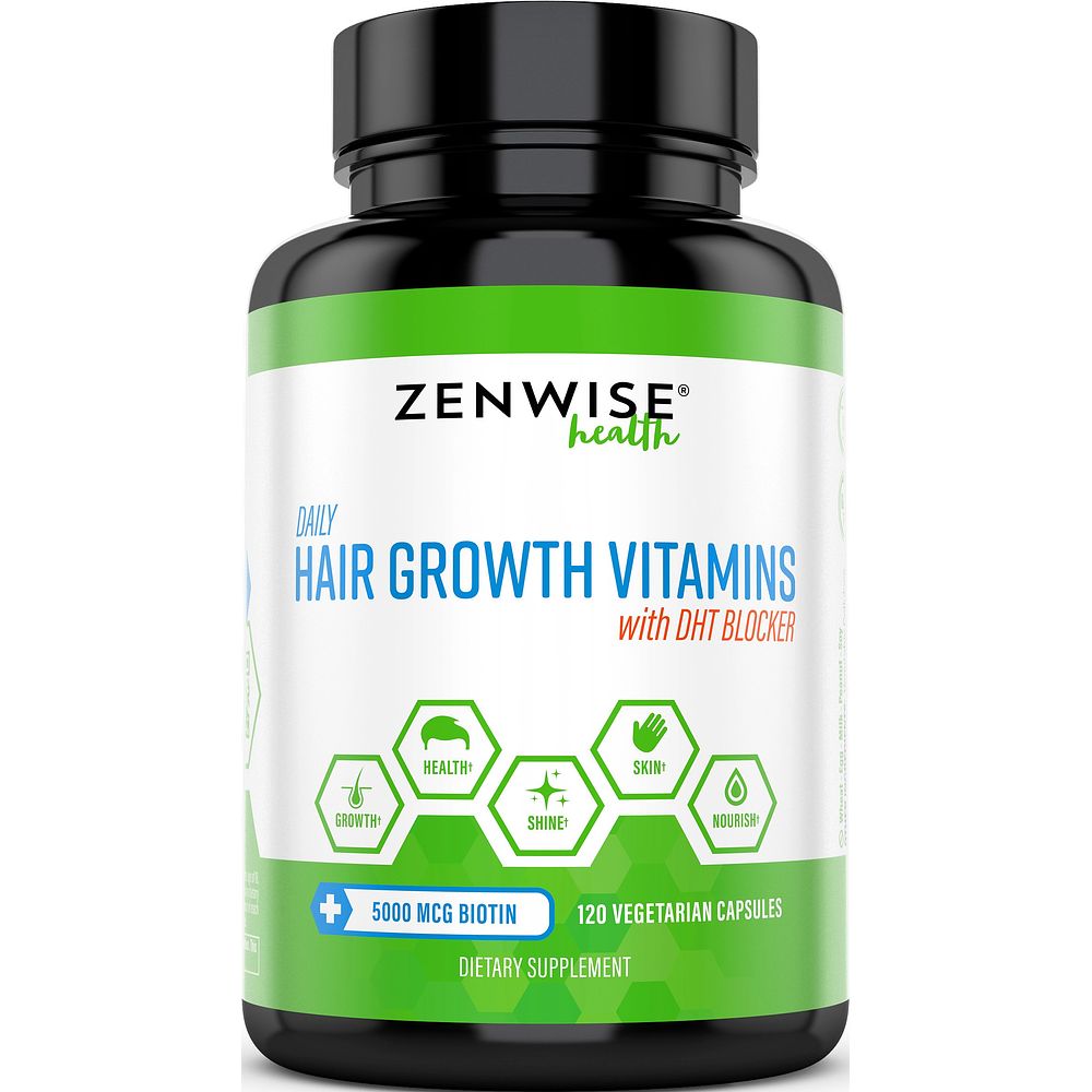 Zenwise Health 젠와이즈 헬스 <b>데일리 헤어 그로스 비타민</b> 베지캡슐 120정  1개