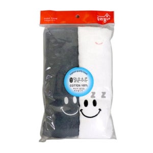 수건 타올 화장실 수건 목욕 타올 스마일 40x80 2p