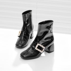 글로시 쥬얼 장식 부츠