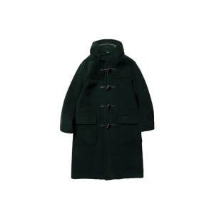 런던트래디션 London Tradition [Joshua Ellis] Milford Mens Duffle Coat - Tartan Green Plain