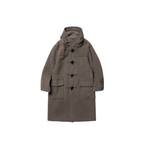 런던트래디션 London Tradition [Joshua Ellis] Milford Mens Duffle Coat - Standard Brown Grey Plain