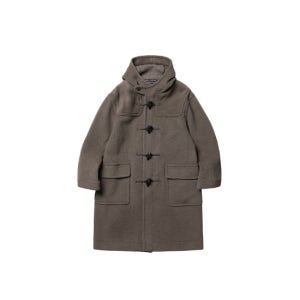 런던트래디션 London Tradition [Joshua Ellis] Milford Mens Oversize Duffle Coat - Standard Brown Grey Plain