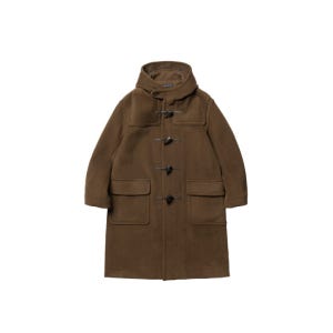 런던트래디션 London Tradition [Joshua Ellis] Milford Mens Oversize Duffle Coat - Dyed Vicuna Plain