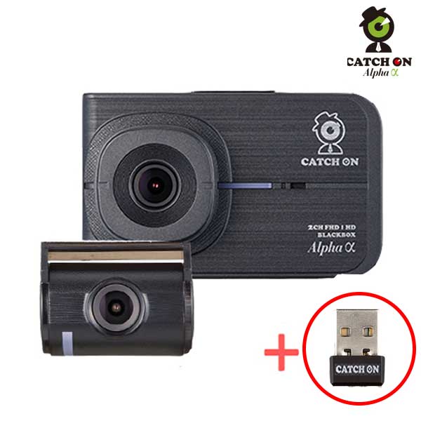 캐치온 캐치온 3WAY 3채널 블랙박스 64GB 다기능랜턴+wifi 동글이+방문장착