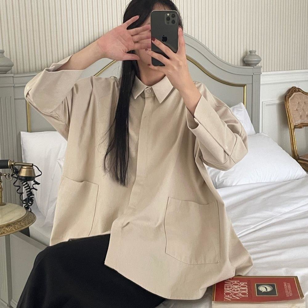 여자 가을신상 하객 A라인 플레어 셔츠 자켓